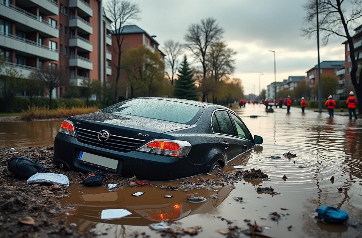 Voiture emportée par la crue : l&rsquo;assurance refuse de couvrir la perte, que faire ?